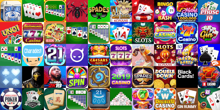 App icons of Top 50 mobile games in the US App Store Game - Card Category 
